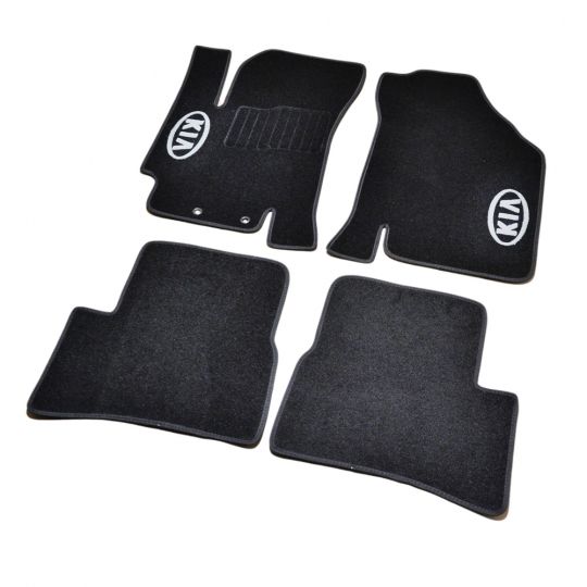AVTM Коврики в салон текстильные Kia Rio II '05-11 Черные (Комплект 5шт.)