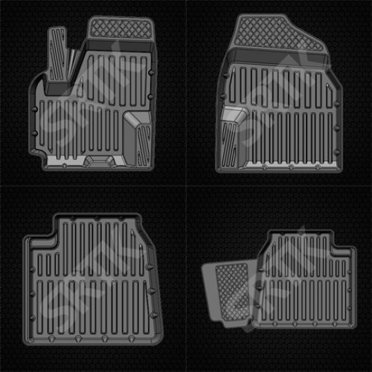 SRTK Коврики в салон глубокие Lifan X60 '11- (Комплект 4шт.)