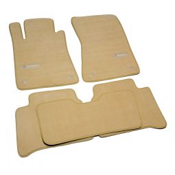 AVTM Коврики в салон текстильные Mercedes-Benz E-Class W211 '02-09 [задний привод] Бежевые Premium (Комплект 5шт.)