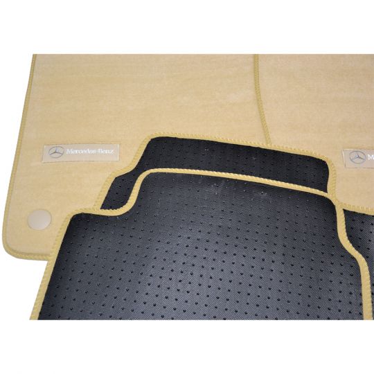 AVTM Коврики в салон текстильные Mercedes-Benz E-Class W211 '02-09 [задний привод] Бежевые Premium (Комплект 5шт.)