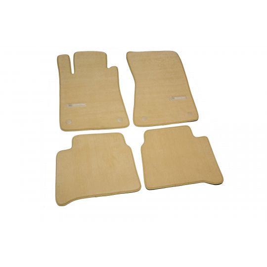 AVTM Коврики в салон текстильные Mercedes-Benz E-Class W211 '02-09 [задний привод] Бежевые Premium (Комплект 5шт.)