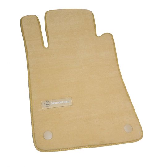 AVTM Коврики в салон текстильные Mercedes-Benz E-Class W211 '02-09 [задний привод] Бежевые Premium (Комплект 5шт.)