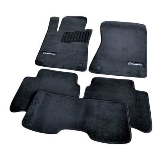 AVTM Коврики в салон текстильные Mercedes-Benz E-Class W211 '02-09 [задний привод] Черные Premium (Комплект 5шт.)