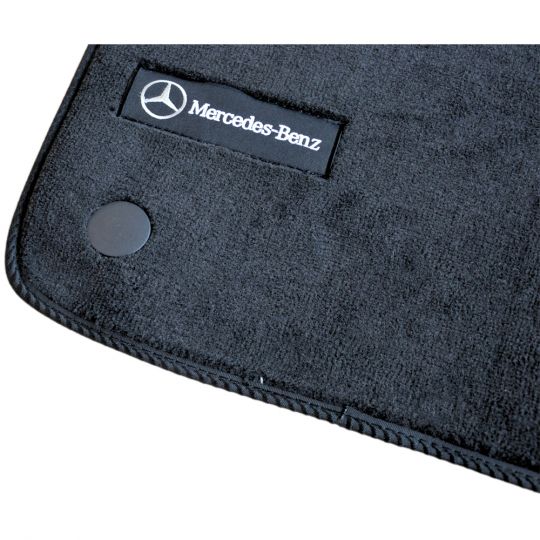 AVTM Коврики в салон текстильные Mercedes-Benz E-Class W211 '02-09 [задний привод] Черные Premium (Комплект 5шт.)