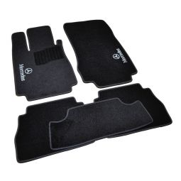 AVTM Коврики в салон текстильные Mercedes-Benz S-Class W220 '98-05 [задний привод] Черные (Комплект 5шт.)