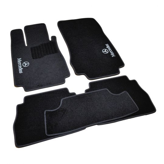 AVTM Коврики в салон текстильные Mercedes-Benz S-Class W220 '98-05 [задний привод] Черные (Комплект 5шт.)