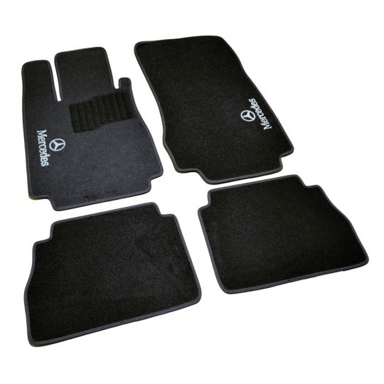AVTM Коврики в салон текстильные Mercedes-Benz S-Class W220 '98-05 [задний привод] Черные (Комплект 5шт.)