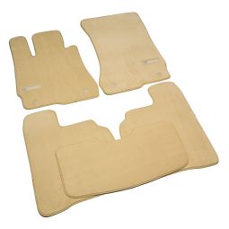AVTM Коврики в салон текстильные Mercedes-Benz S-Class W221 '05-12 Long Бежевые Premium (Комплект 5шт.)