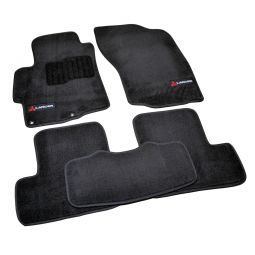 AVTM Коврики в салон текстильные Mitsubishi Lancer X '07- Черные Premium (Комплект 5шт.)