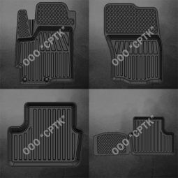 SRTK Коврики в салон глубокие Mitsubishi Lancer X '07- (Комплект 4шт.)