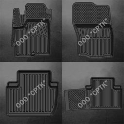 SRTK Коврики в салон глубокие Mitsubishi Outlander II '06-12 (Комплект 4шт.)