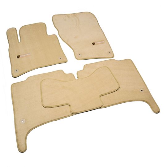 AVTM Коврики в салон текстильные Porsche Cayenne '10- Бежевые Premium (Комплект 5шт.)