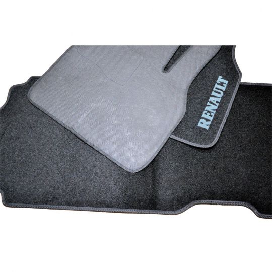 AVTM Коврики в салон текстильные Renault Kangoo II '08- Черные (Комплект 3шт.)