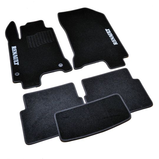 AVTM Коврики в салон текстильные Renault Laguna III '07- Черные (Комплект 5шт.)