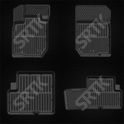 SRTK Коврики в салон глубокие Renault Logan I '04-12 (Комплект 4шт.)