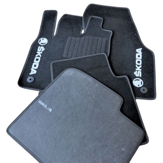 AVTM Коврики в салон текстильные Skoda Kodiaq I '16-23 Черные (Комплект 5шт.)