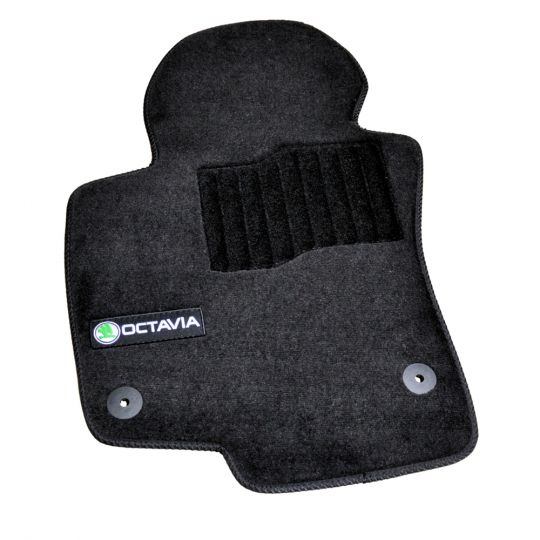 AVTM Коврики в салон текстильные Skoda Octavia (A5) II '04-10 Черные Premium (Комплект 5шт.)