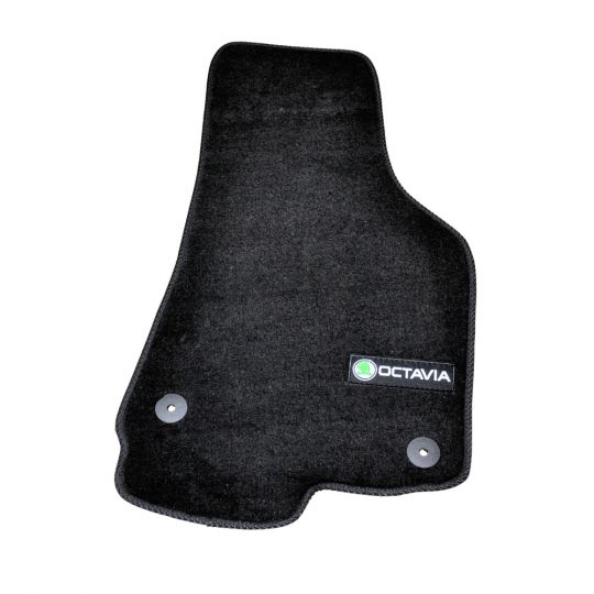 AVTM Коврики в салон текстильные Skoda Octavia (A5) II '04-10 Черные Premium (Комплект 5шт.)