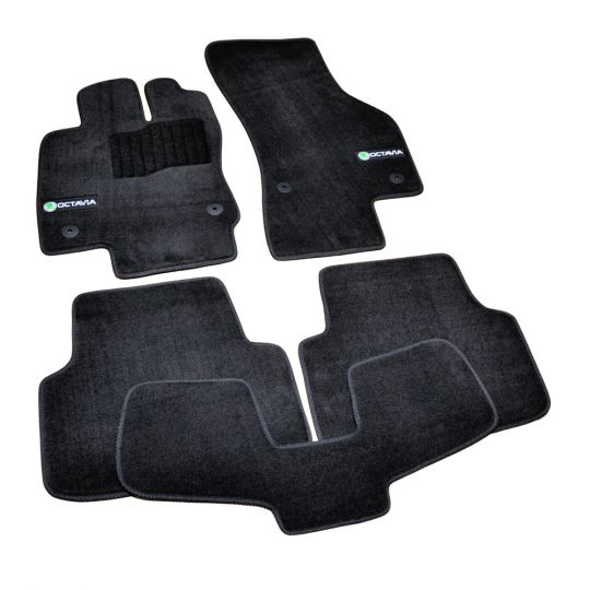 AVTM Коврики в салон текстильные Skoda Octavia (A7) III '13- Черные Premium (Комплект 5шт.)