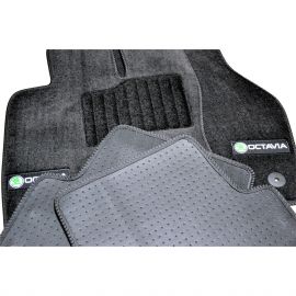 AVTM Коврики в салон текстильные Skoda Octavia (A7) III '13- Черные Premium (Комплект 5шт.)