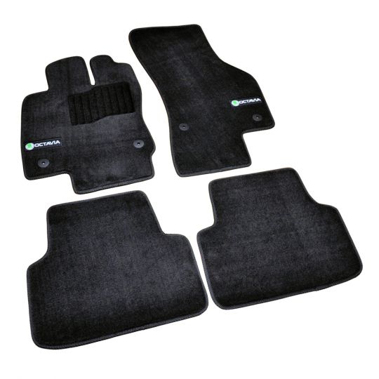 AVTM Коврики в салон текстильные Skoda Octavia (A7) III '13- Черные Premium (Комплект 5шт.)