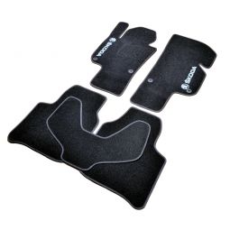 AVTM Коврики в салон текстильные Skoda Superb II '08- Черные (Комплект 5шт.)