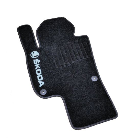 AVTM Коврики в салон текстильные Skoda Superb II '08- Черные (Комплект 5шт.)