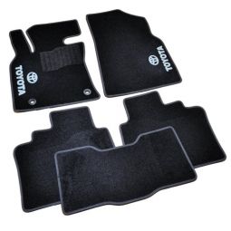 AVTM Коврики в салон текстильные Toyota Camry XV70 '17- Черные (Комплект 5шт.)