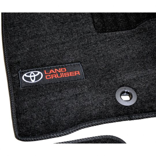 AVTM Коврики в салон текстильные Toyota Land Cruiser 200 '13- Черные Premium (Комплект 3шт.)