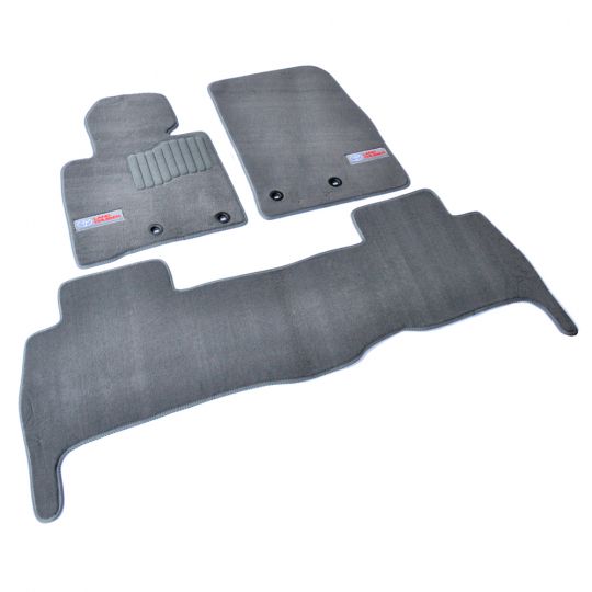 AVTM Коврики в салон текстильные Toyota Land Cruiser 200 '13- Серые Premium (Комплект 3шт.)