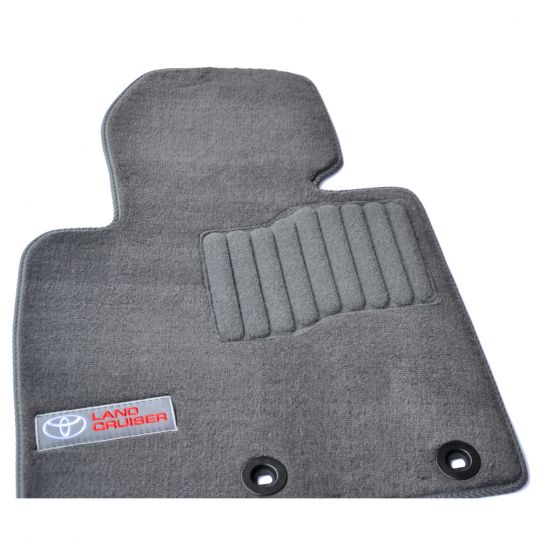 AVTM Коврики в салон текстильные Toyota Land Cruiser 200 '13- Серые Premium (Комплект 3шт.)