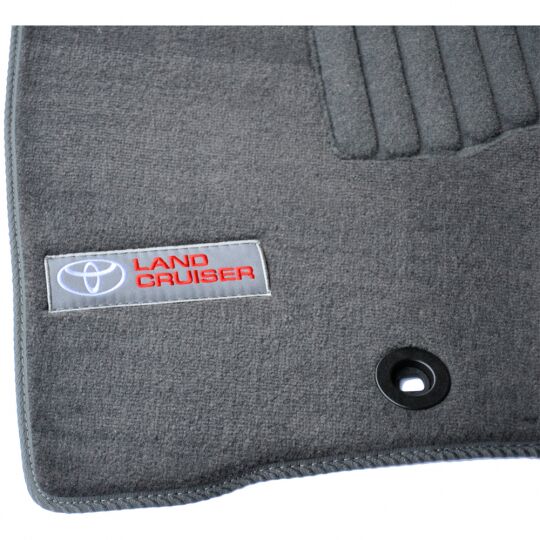 AVTM Коврики в салон текстильные Toyota Land Cruiser 200 '13- Серые Premium (Комплект 3шт.)