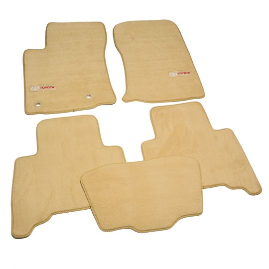 AVTM Коврики в салон текстильные Toyota Land Cruiser Prado 150 '13- Бежевые Premium (Комплект 5шт.)