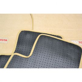 AVTM Коврики в салон текстильные Toyota Land Cruiser Prado 150 '13- Бежевые Premium (Комплект 5шт.)