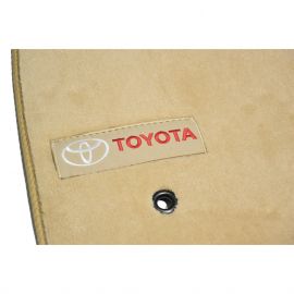 AVTM Коврики в салон текстильные Toyota Land Cruiser 200 '07- Бежевые Premium (Комплект 3шт.)