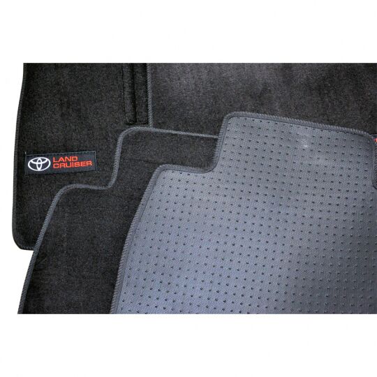 AVTM Коврики в салон текстильные Toyota Land Cruiser 200 '07- Черные Premium (Комплект 3шт.)
