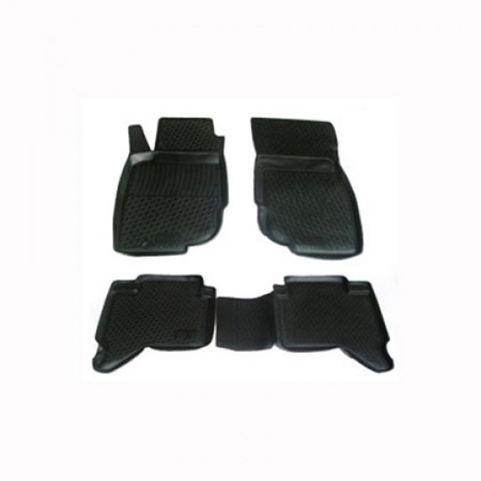 L.LOCKER Коврики в салон глубокие Toyota Hilux VII '04- (Комплект 4шт.)