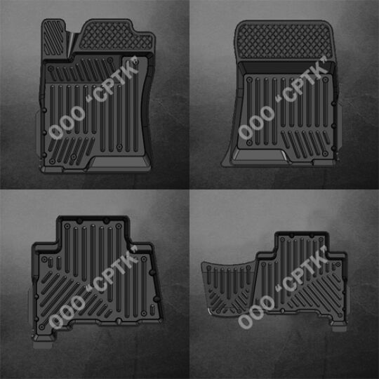 SRTK Коврики в салон глубокие Lexus GX 470 '02-09 (Комплект 4шт.)