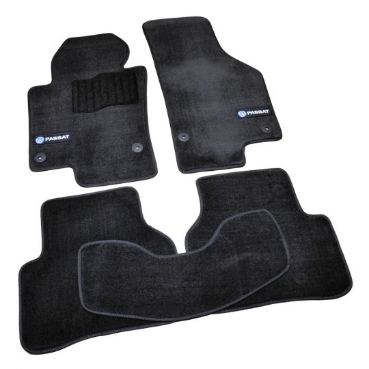 AVTM Коврики в салон текстильные Volkswagen Passat B7 '10- Черные Premium (Комплект 5шт.)