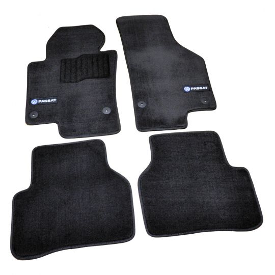 AVTM Коврики в салон текстильные Volkswagen Passat B7 '10- Черные Premium (Комплект 5шт.)