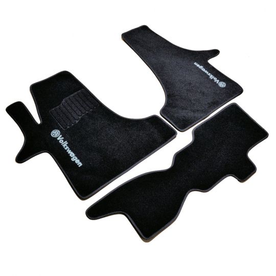 AVTM Коврики в салон текстильные Volkswagen T5 '03- [Сaravelle 1+1] Черные (Комплект 3шт.)