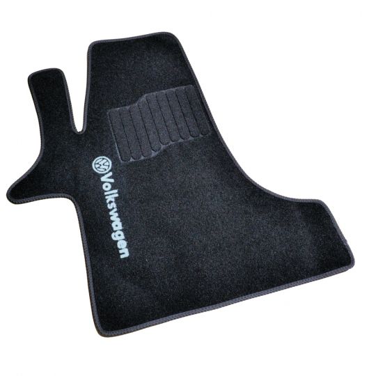 AVTM Коврики в салон текстильные Volkswagen T5 '03- [Сaravelle 1+1] Черные (Комплект 3шт.)