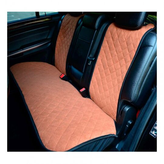 Авторитет Накидки универсальные на задние сиденья Алькантара Коричневые (3 шт.) Авторитет Накидки универсальные на задние сиденья Алькантара Коричневые (3 шт.)