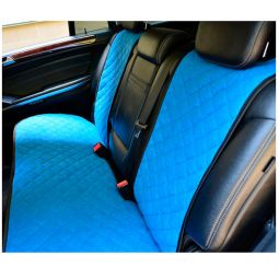 Авторитет Накидки универсальные на задние сиденья Алькантара Синие (3 шт.)
