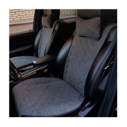 Авторитет Накидки универсальные на передние сиденья Широкие Алькантара Графит (2 шт.)