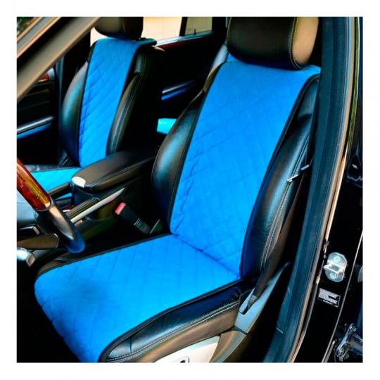 Авторитет Накидки универсальные на передние сиденья Стандарт Алькантара Синие (2 шт.) Авторитет Накидки универсальные на передние сиденья Стандарт Алькантара Синие (2 шт.)