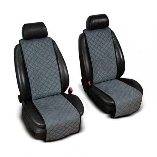Авторитет Накидки универсальные на передние сиденья Стандарт Алькантара Графит (2 шт.)