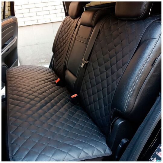 Авторитет накидки универсальные полный комплект Широкий Экокожа Черные (5 шт.)