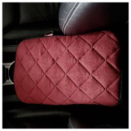 Авторитет Накидка на подлокотник Широкая Алькантара Бордовая