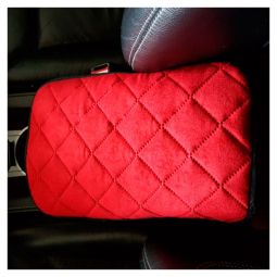 Авторитет Накидка на подлокотник Широкая Алькантара Красная Авторитет Накидка на подлокотник Широкая Алькантара Красная